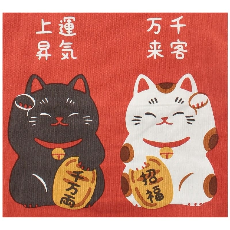Tote Bag Rouge Maneki Neko Shōfuku