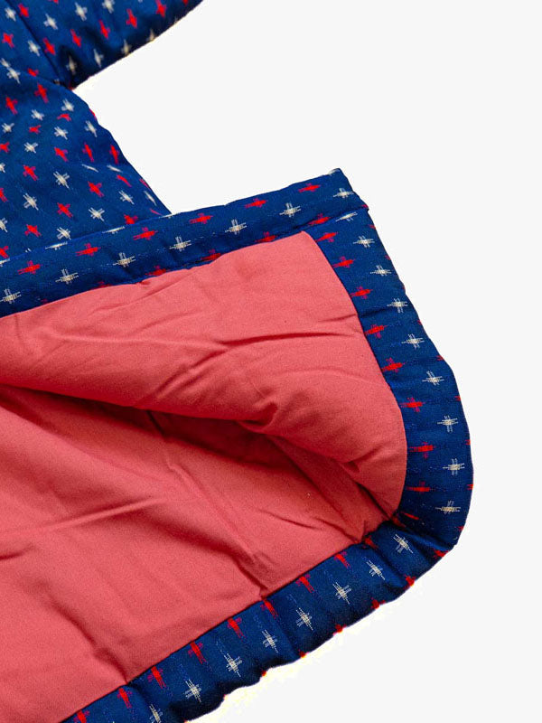 Veste Hanten Femme Bleue Kasuri
