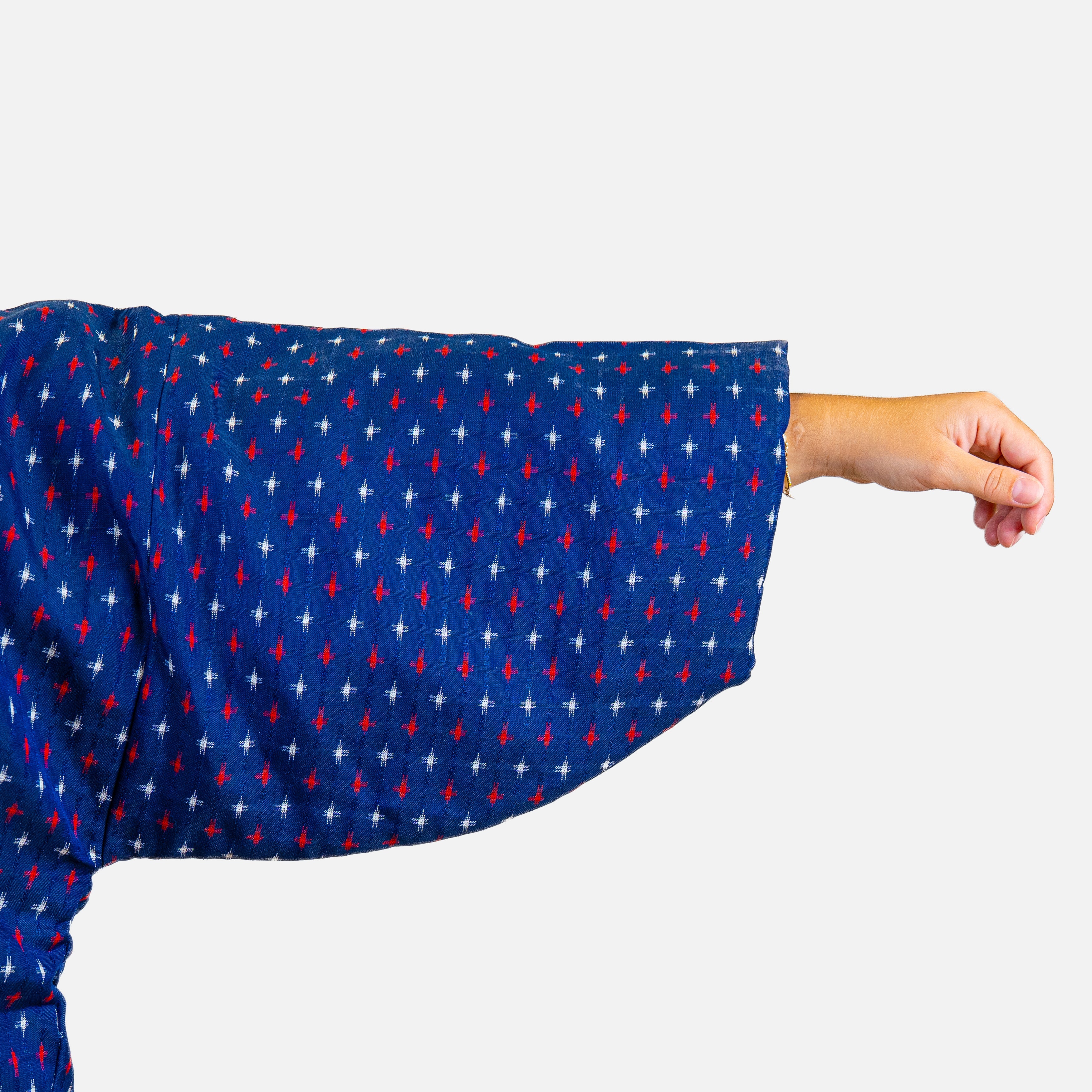 Veste Hanten Femme Bleue Kasuri