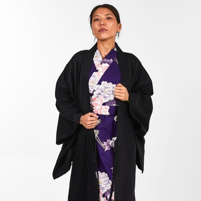 Veste Haori Japonaise Unisexe - Taille unique