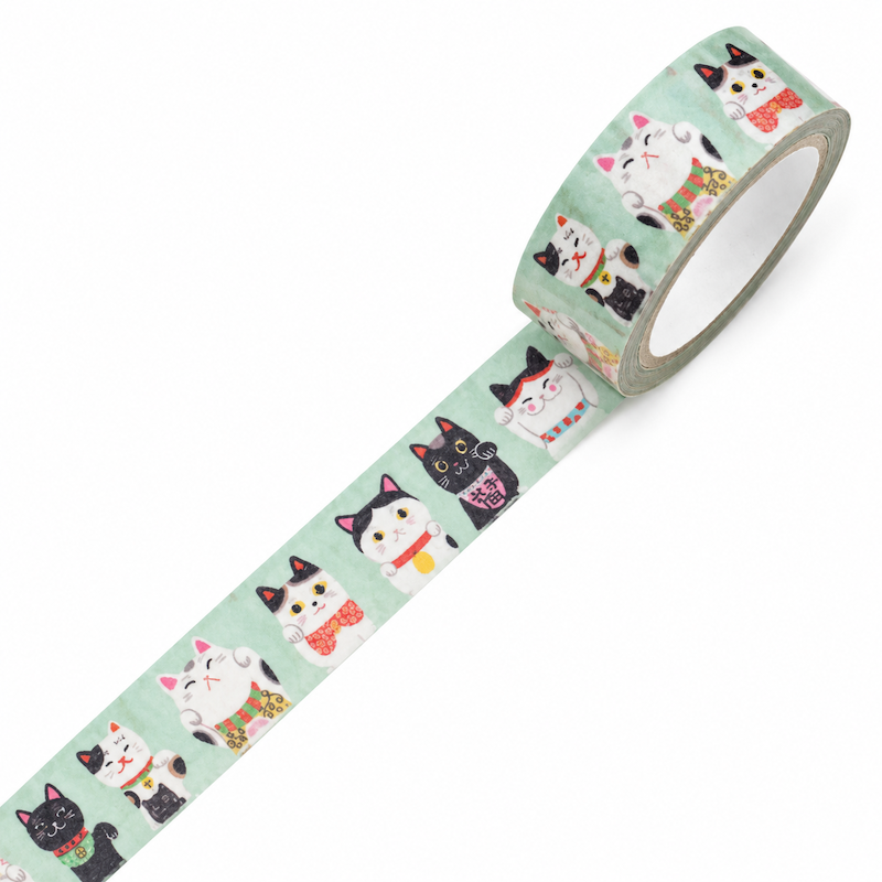 Washi Tape Chats Maneki Neko