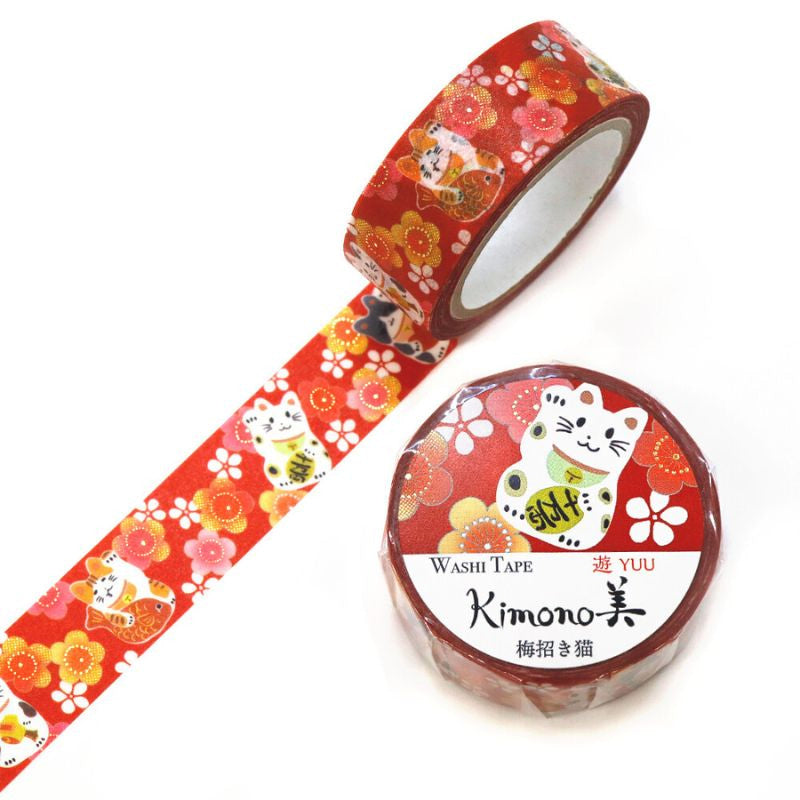 Washi Tape Japonais Maneki Neko