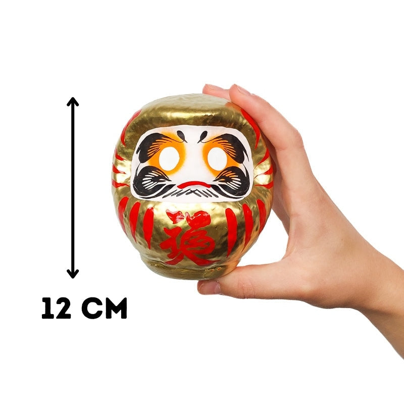 Grand Daruma Doré - 12 cm