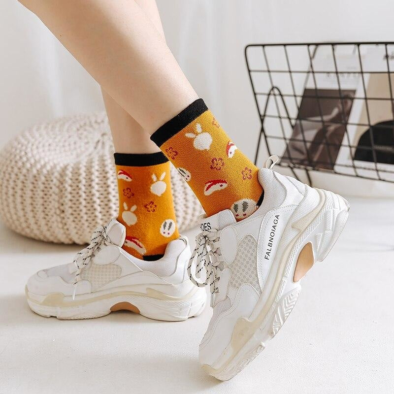 5 Paires Tabi Kawaii - 5 Paires