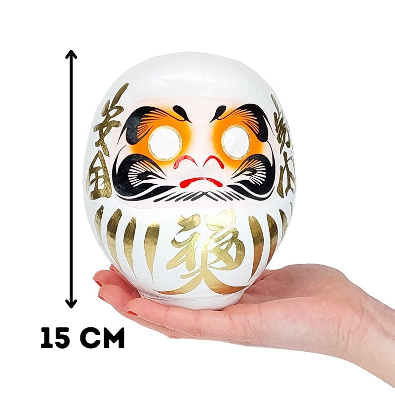 Grand Daruma Blanc - 15 cm