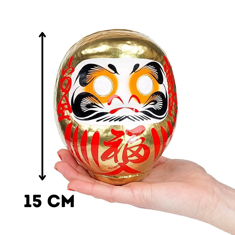 Grand Daruma Doré - 15 cm