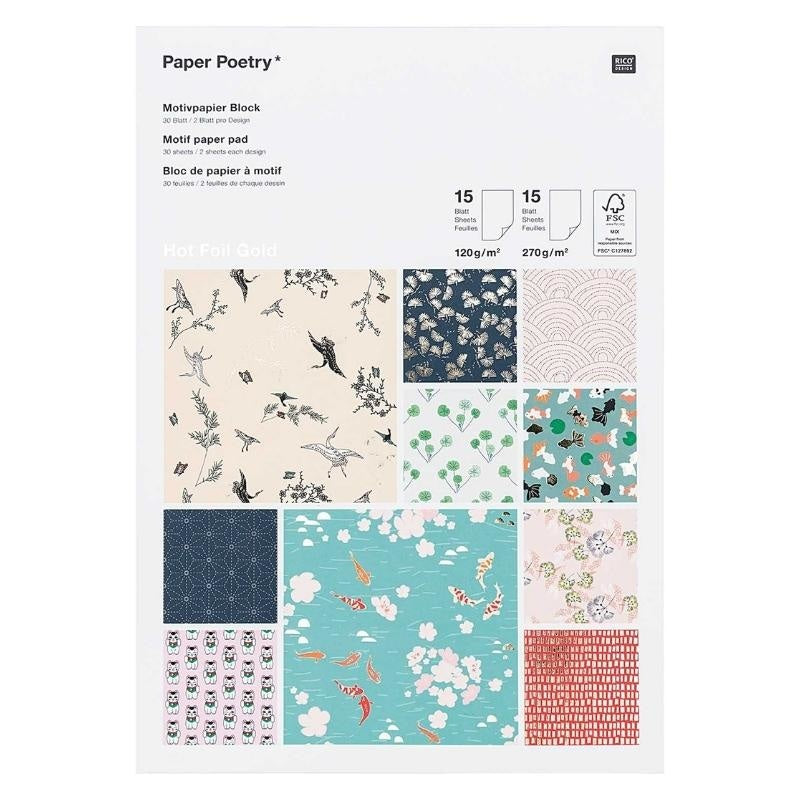 Bloc Papier Motifs Japonais