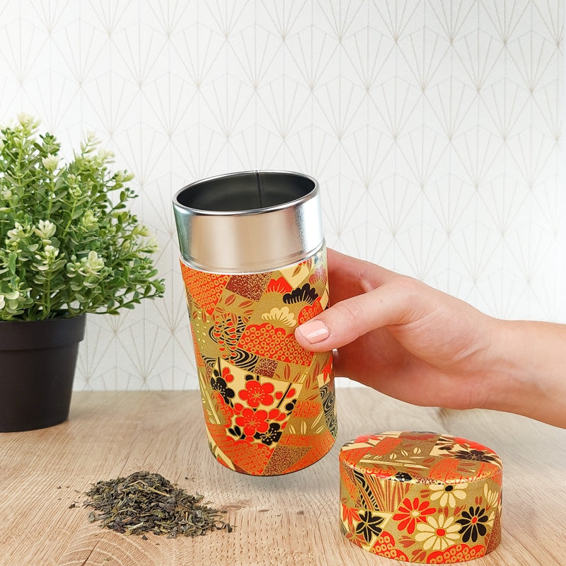 Boîte à Thé Japonaise Washi Hana