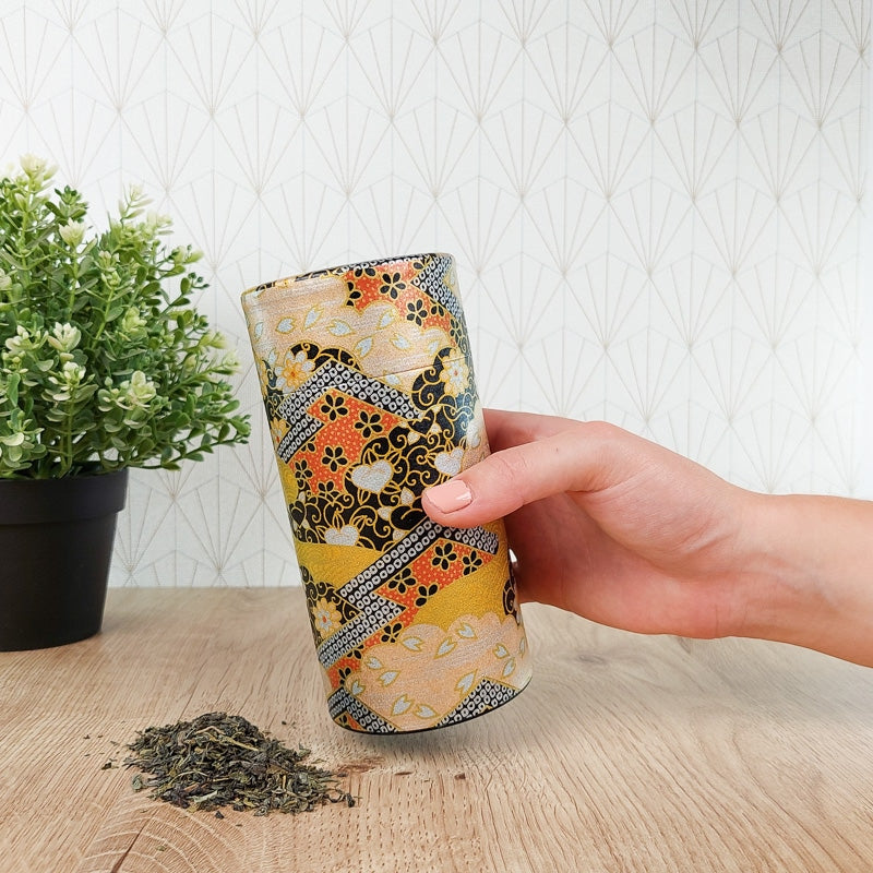 Boîte à Thé Japonaise Washi Luxe