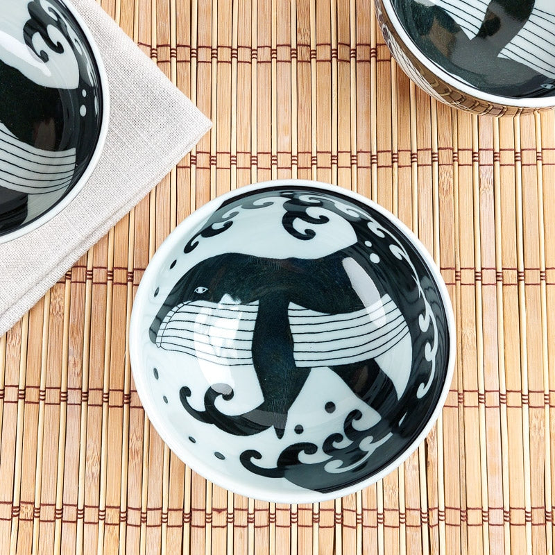 Bol à Riz Japonais Baleine