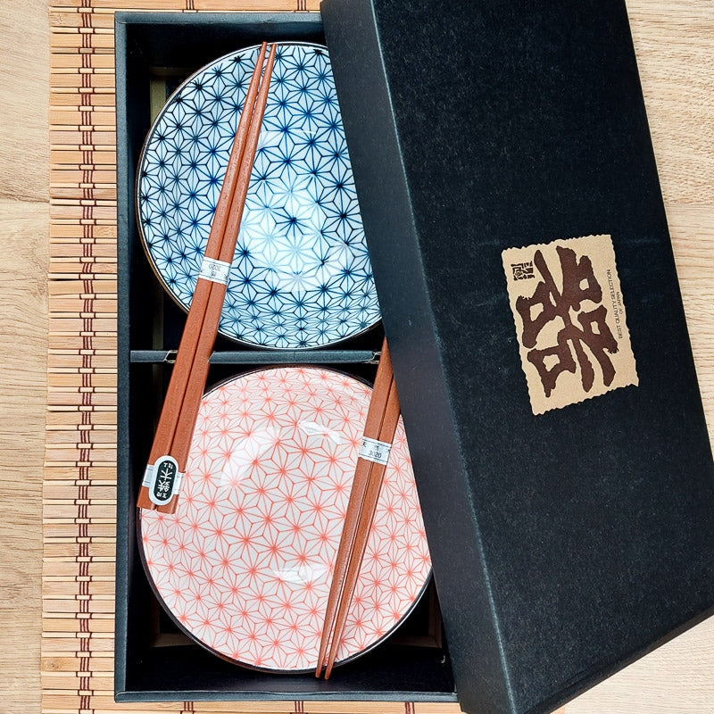 Coffret 2 Bols Japonais Asanoha