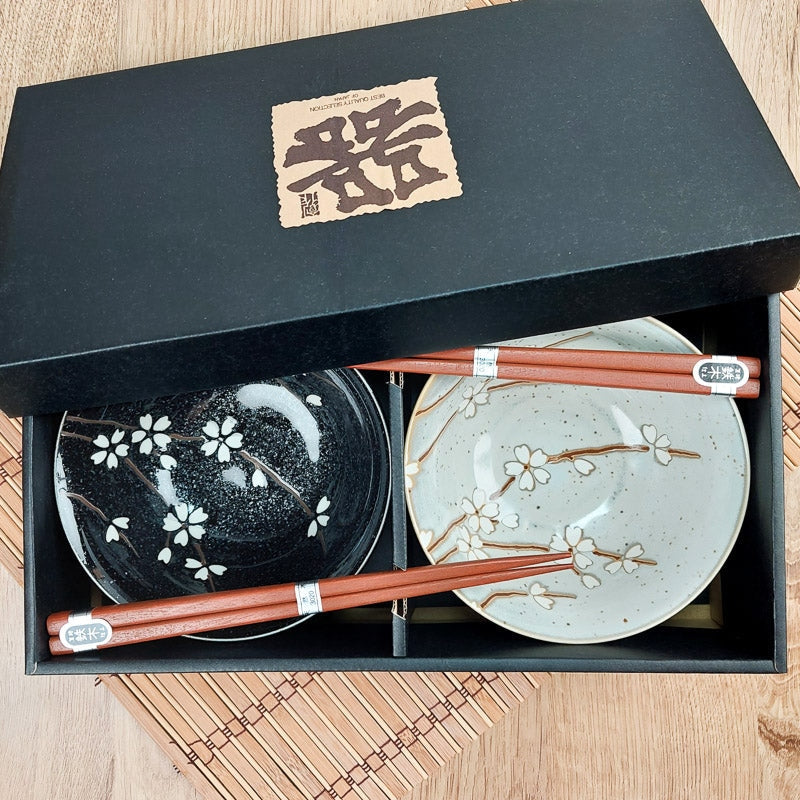 Coffret 2 Bols Japonais Cerisier