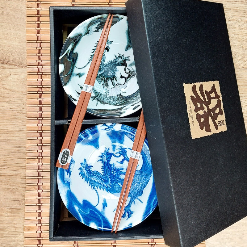 Coffret 2 Bols Japonais Dragon