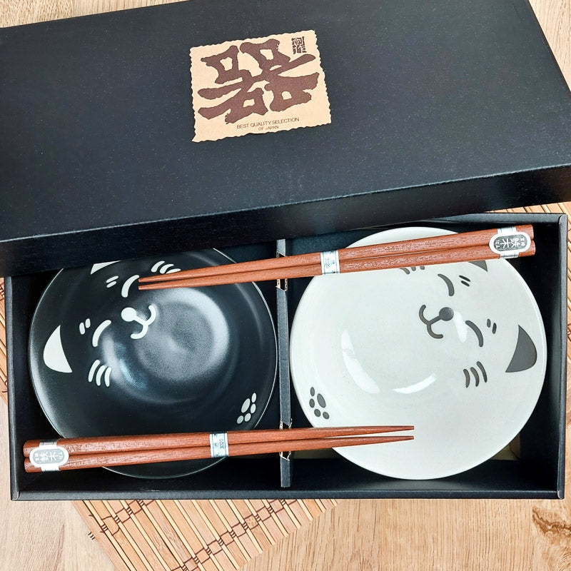 Coffret 2 Bols Ramen Chat