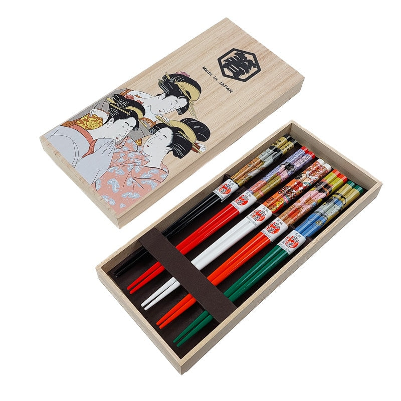 Coffret Baguettes Japonaises Ukiyo-e