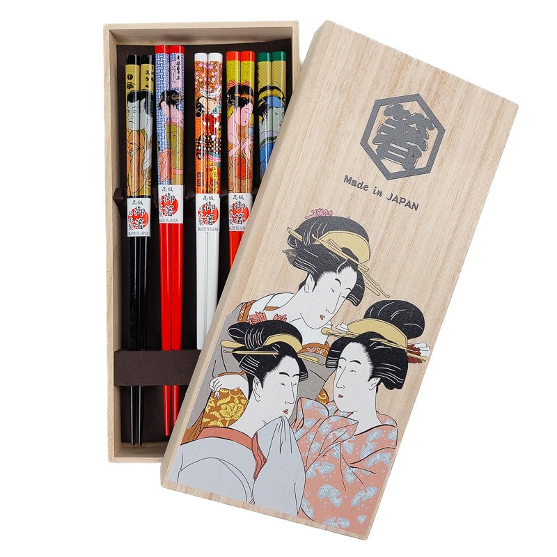 Coffret Baguettes Japonaises Ukiyo-e