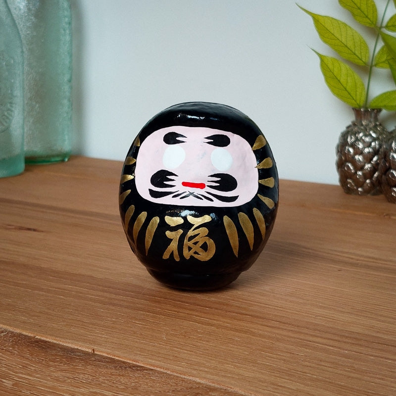 Daruma Japonais Noir