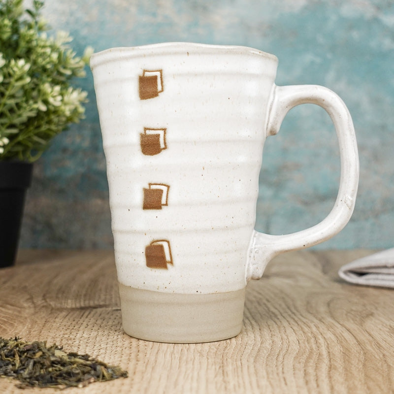 Grand Mug Japonais Blanc