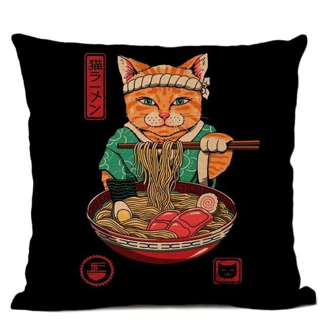 Housse Coussin Japonais - Master Ramen - 45x45CM