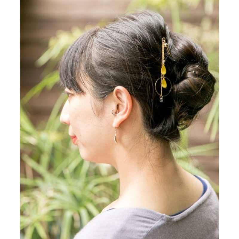 Kanzashi Pétales Jaunes