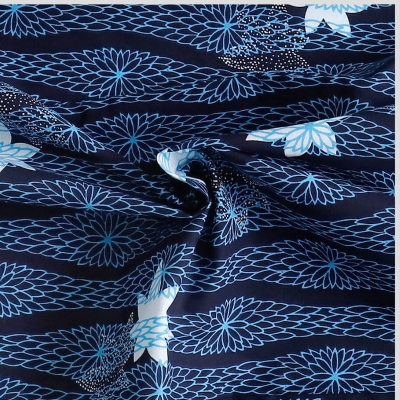Kimono Japonais Femme Bleu