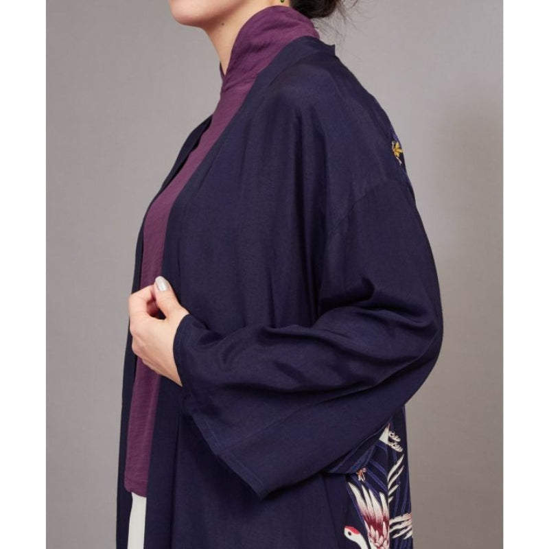 Kimono Long Femme Grue