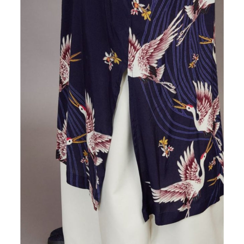 Kimono Long Femme Grue