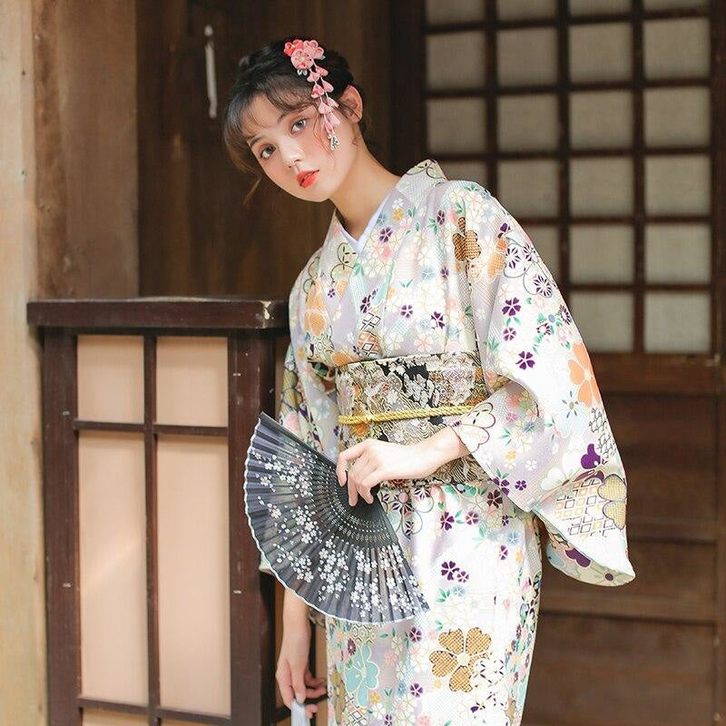 Kimono Traditionnel Japonais Femme - S