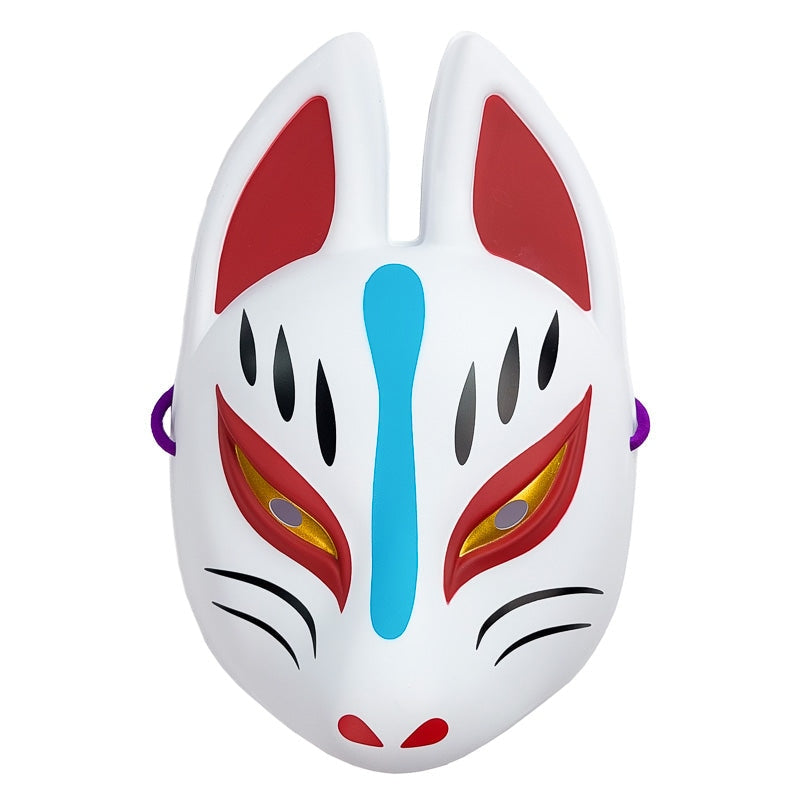 Masque Kitsune Japonais Blanc