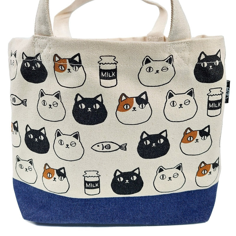 Mini Tote Bag Japonais Chats