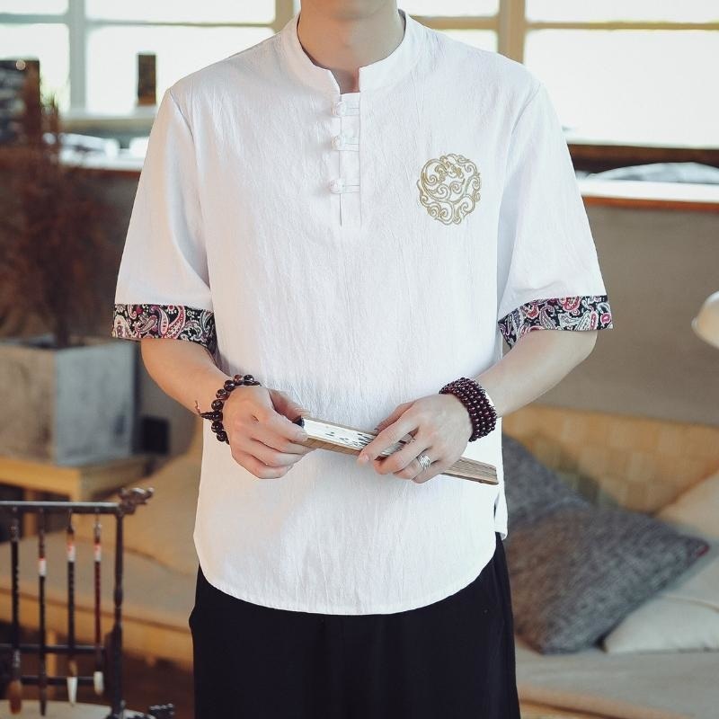 T-shirt Samouraï Japonais - Blanc / M