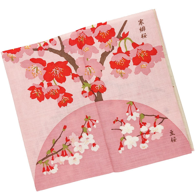 Tenugui Japonais Cherry Blossom