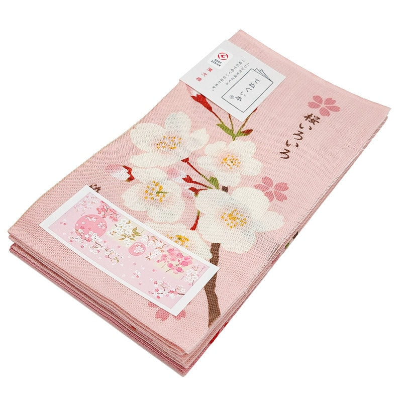 Tenugui Japonais Cherry Blossom