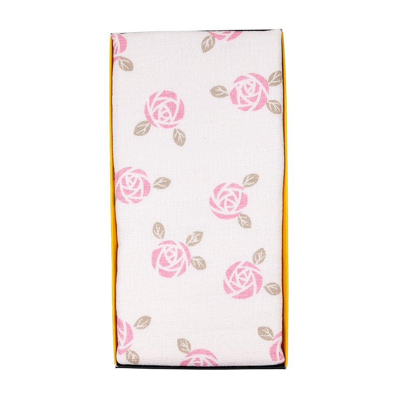 Tenugui Japonais Rose