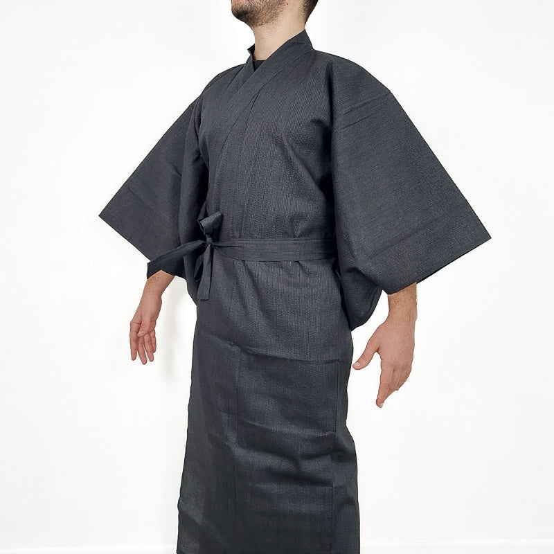 Yukata Homme Japonais Noir