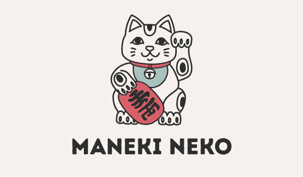 Maneki Neko 25 Cm Blanc – Chat Porte-bonheur Asiatique (veilleuse Décorative Toujours Allumée)