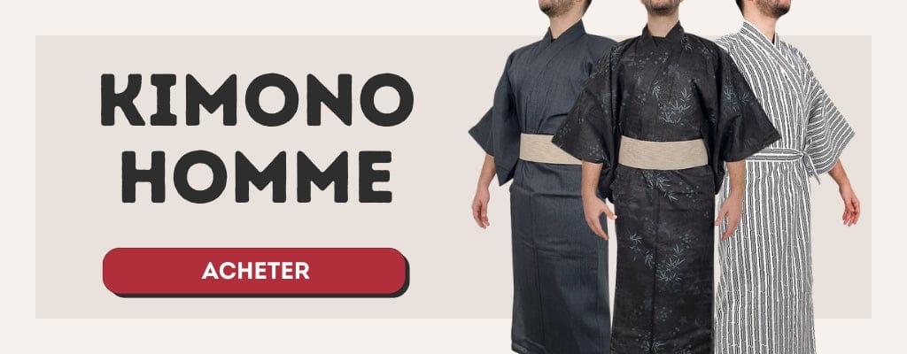 acheter kimono japonais homme