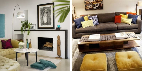 Des coussins de sol pour apporter une touche de couleur