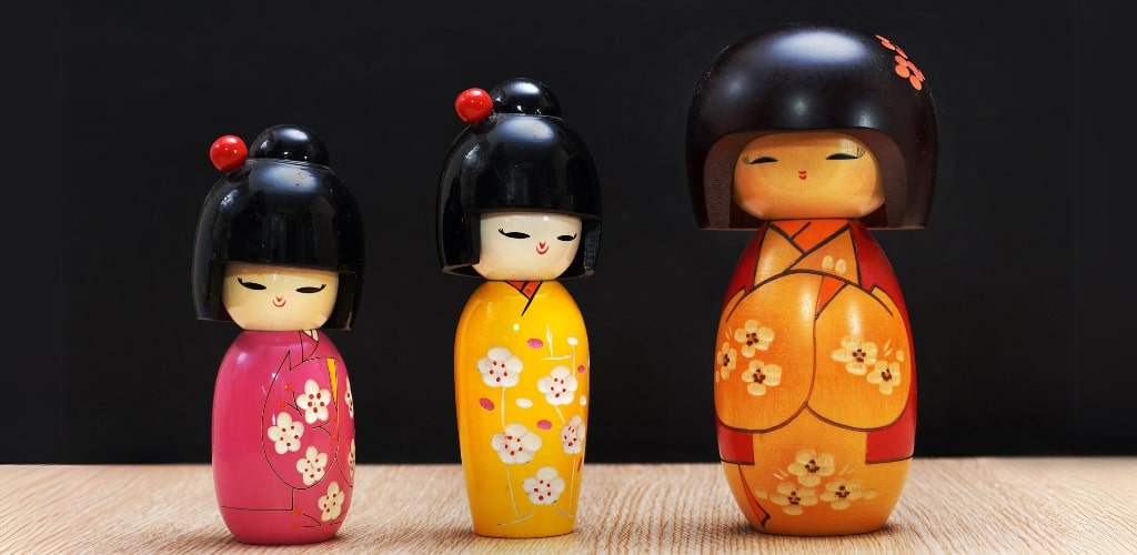 porte-bonheur japonais kokeshi