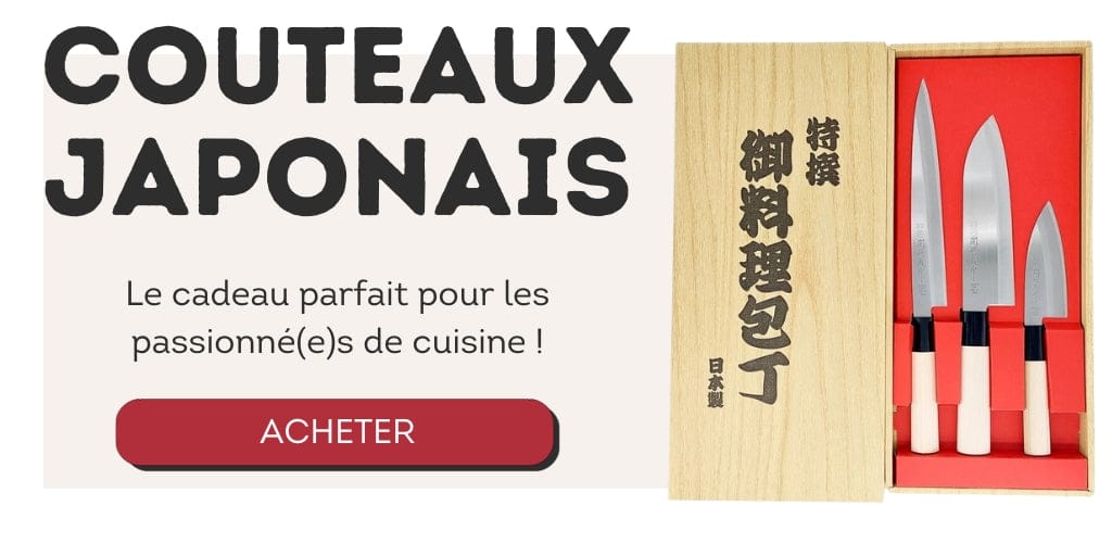 offrir un set de couteaux japonais