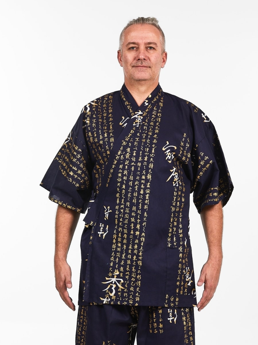Jinbei Japonais Homme Kanji