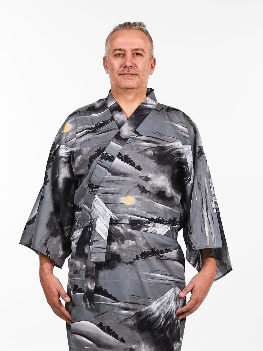 Kimono Yukata Homme Mont Fuji