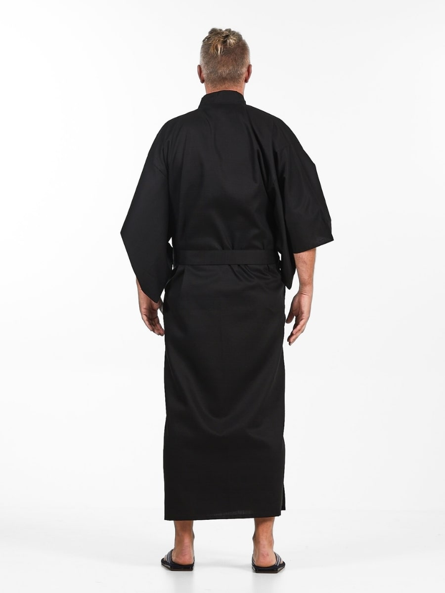 Kimono Homme Japonais Noir - Taille unique