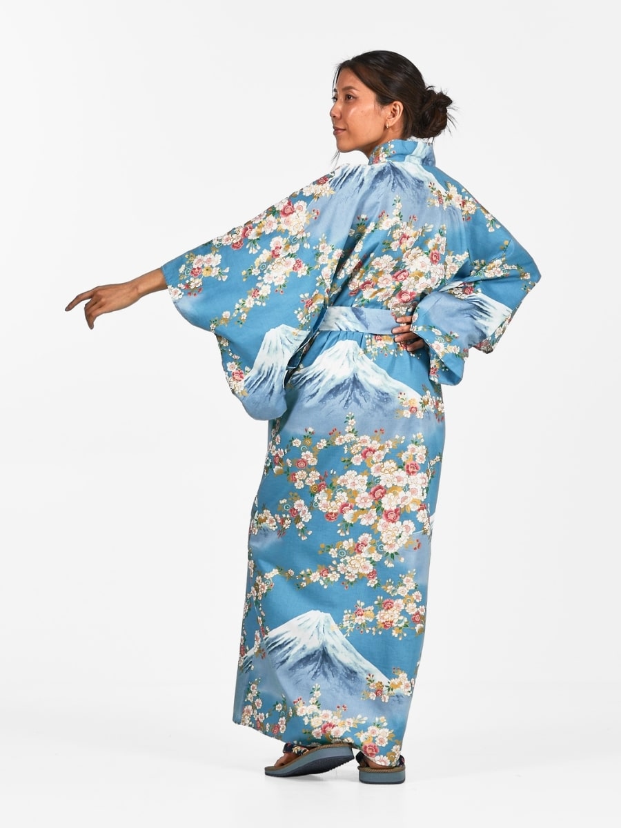 Kimono Yukata Femme Fujisan no Sakura - S