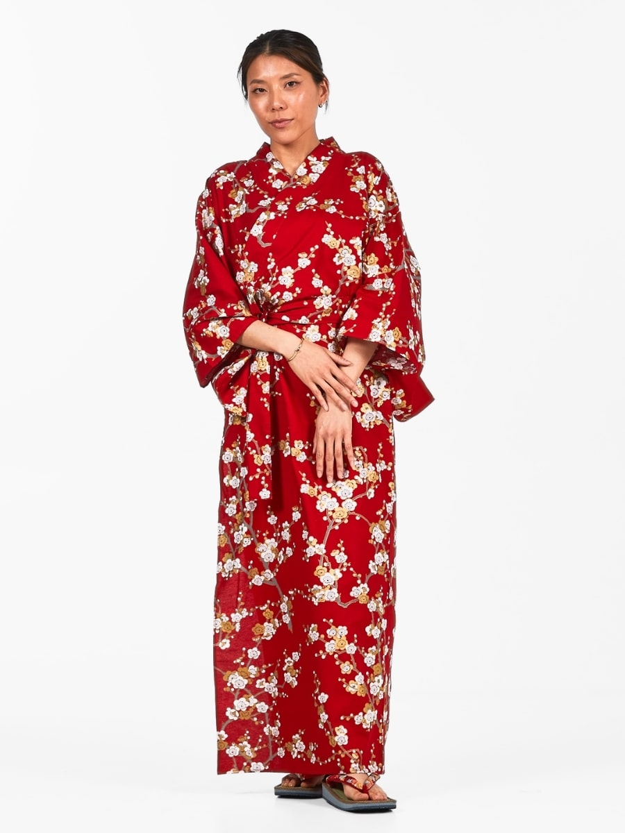 Kimono Yukata Femme Shiraume
