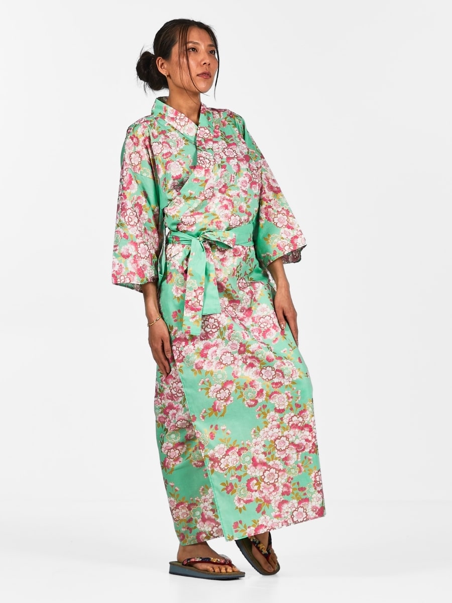 Kimono Yukata Femme Fleur Sakura - S
