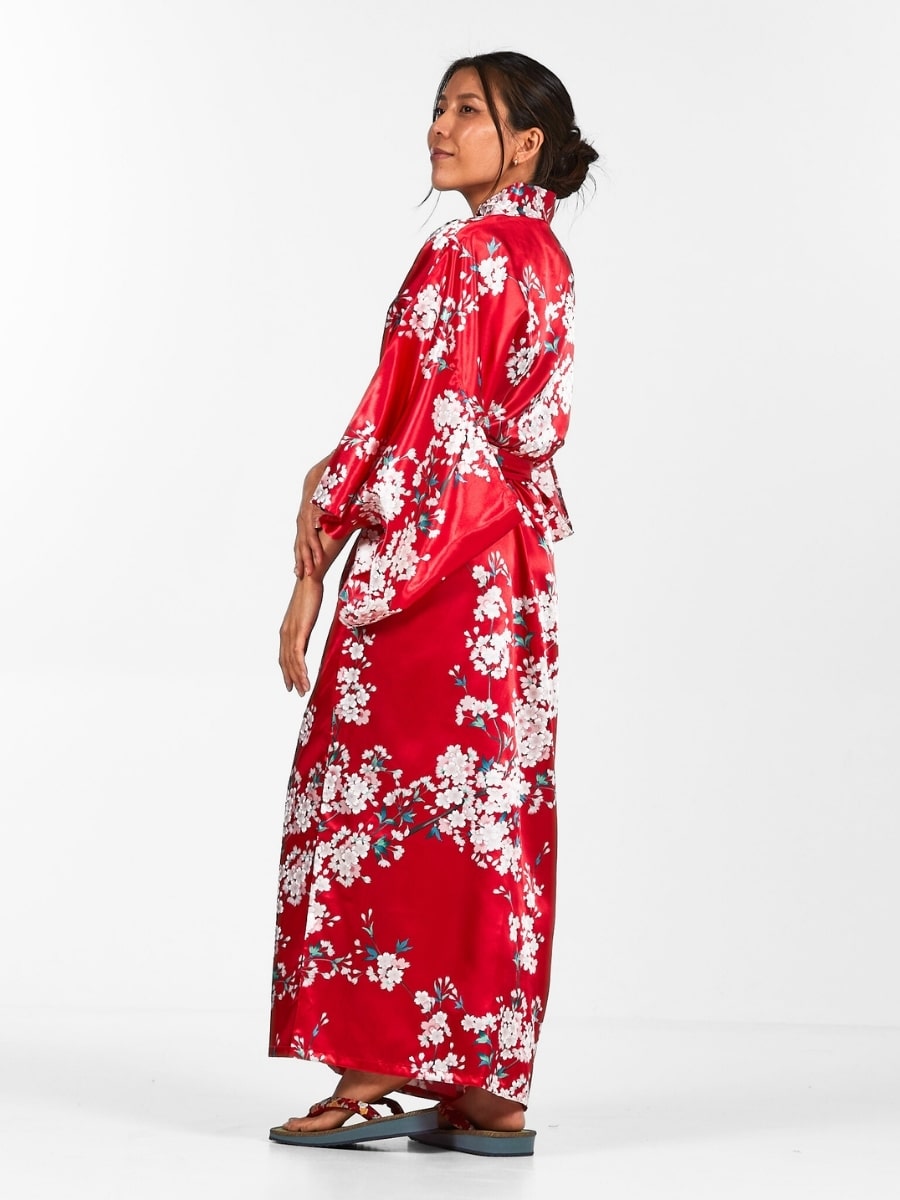 Kimono Japonais Femme Cherry Blossom - Taille unique