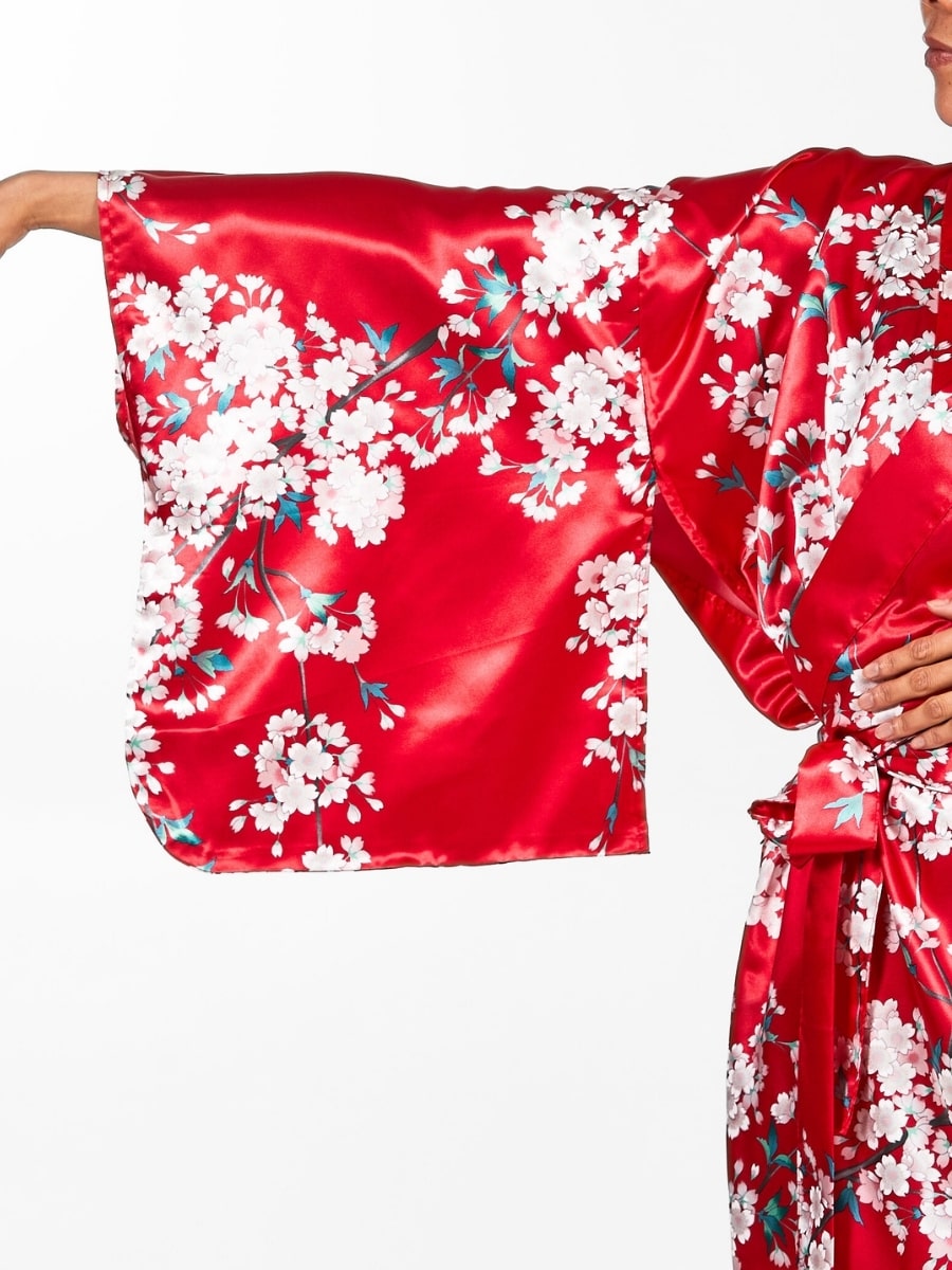 Kimono Japonais Femme Cherry Blossom - Taille unique