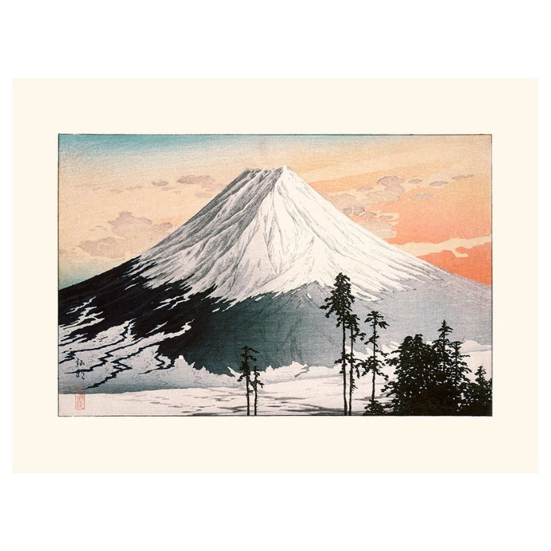 Affiche Estampe Mont Fuji - 30 x 40 cm
