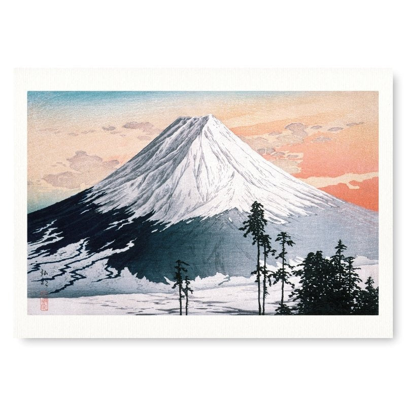 Affiche Estampe Mont Fuji - 30 x 40 cm